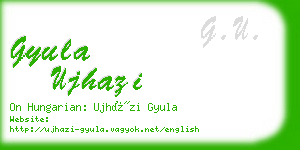 gyula ujhazi business card